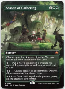 Season of Gathering (Borderless) *Regular* BLB 286 NM - Image 1
