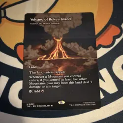 Wizards of the Coast MTG Volcano of Roku's Island Land TLE 0061 Red EN Regular - Image 1