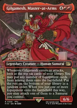 Light Play x 1 Gilgamesh, Master-at-Arms - Foil - Borderless Final Fantasy Varia - Image 1