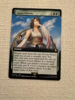 Yuna's Whistle (Extended Art) R0126 Commander: FINAL FANTASY MTG NM - Image 1