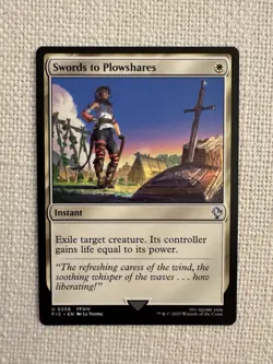 Swords to Plowshares U0256 Commander: FINAL FANTASY MTG Magic NM - Image 1