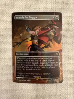 Search for Dagger (Borderless) (Foil) R0459 Final Fantasy FIC Magic MTG NM - Image 1