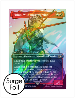 1x Firion, Wild Rose Warrior, Surge Foil 0531, Magic MTG NM - Image 1