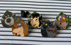 2017 Disneyland Jungle Book Hidden Mickey Pins Full Set Of 5 Pins - Image 1