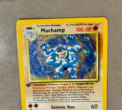 Pokemon TCG Machamp Base Set 8/102 Holo 1st Edition Holo Rare - Image 5