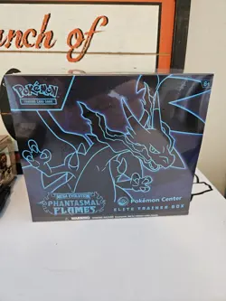 Phantasmal Flames Pokemon Center Exclusive ETB Elite Trainer Box Factory Sealed - Image 1