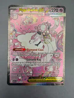 Mega Diancie ex Special Illustration Rare 282/217 Ascended Heroes Pokemon TCG NM - Image 1