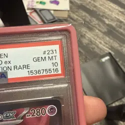 Pokemon 2025 Team Rocket's Mewtwo ex 231/182 SIR Destined Rivals GEM MINT PSA 10 - Image 3