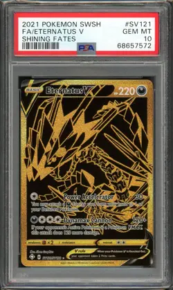 2021 Pokemon SWSH FA/Eternatus V Shining Fates #SV121 PSA 10 GEM MT - Image 1