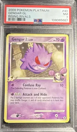 Pokemon Gengar GL SP 2009 Rising Rivals #40/111 PSA 7 Regular Finish Uncommon - Image 1