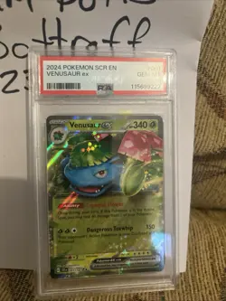 2024 Pokemon Scr En-Stellar Crown #001 Venusaur Ex PSA 10 Gem Mint - Image 1