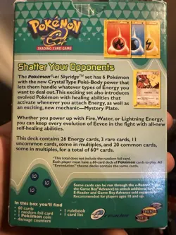 Pokemon Eeveelution Theme Deck Skyridge E-Series OPENED But Mint And Complete - Image 3