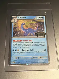 Aurorus 024/088 - Cosmo Holo - Pokemon Perfect Order Stamped Promo SEALED - Image 3