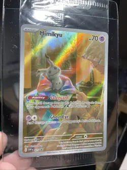 Pokemon Mimikyu SVP 075 Sealed *NM Paldean Fates Full Art Holo Black Star Promo - Image 1