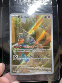Pokemon Mimikyu SVP 075 Sealed *NM Paldean Fates Full Art Holo Black Star Promo - Image 2