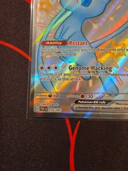 Pokemon TCG: Paldean Fates (216/091) Mew EX Full Art Shiny (NM) - Image 4