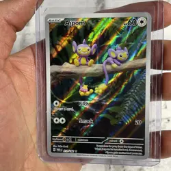 Pokemon - Aipom 211/182 Illustration Full Art Holo Rare Paradox Rift NM/MT TCG - Image 2