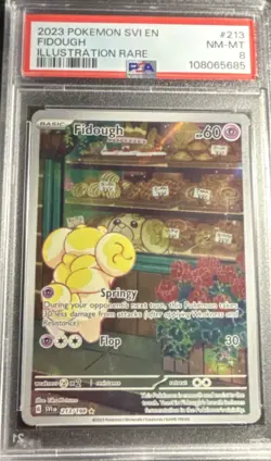 Pokemon 2023 Fidough SV01 Scarlet & Violet Illustration Rare Holo 213/198 PSA 8 - Image 1