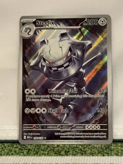 Steelix 150/132 Mega Evolution Pokemon TCG Illustration Rare Holo NM/M - Image 3