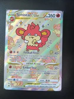 Pokemon TCG Simisear VSTAR GG37/GG70 Crown Zenith: Galarian Gallery NM 💎💎💎💎 - Image 1