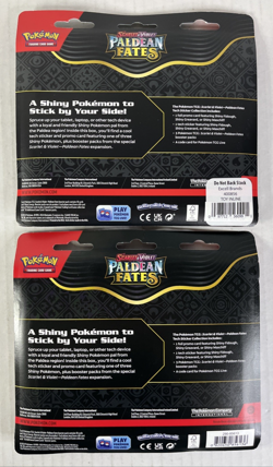 LOT 2X Pokemon Paldean Fates Tech Sticker Collection 3 Packs Maschiff + Fidough - Image 4