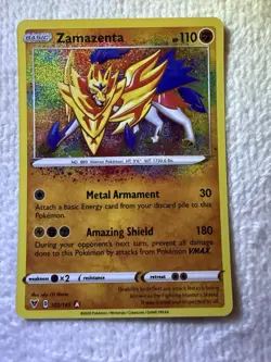Pokemon - Zamazenta - 102/185 - Amazing Rare - Vivid Voltage - NM/M - Image 1