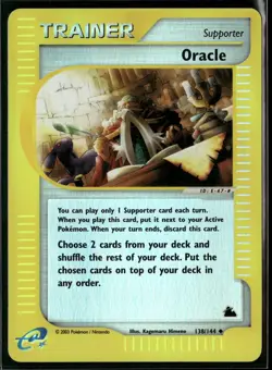 ORACLE 138/144 UC LP SKYRIDGE POKEMON REVERSE HOLO - Image 2