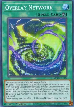 Yu-Gi-Oh! Overlay Network 1st Ed. MAZE-EN020 Super Rare NM/LP x1 - Image 1