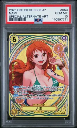2025 ONE PIECE JPN EB03-EXTRA BOOSTER -ONE PIECE HEROINES ED- #053 NAMI PSA 10 - Image 1