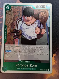 Roronoa Zoro EB02-019 R - One Piece Card Game - English - Image 1