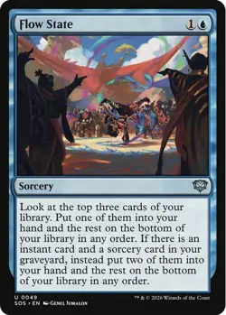 Flow State (U) Foil #49 Secrets of Strixhaven MTG NM - Image 1
