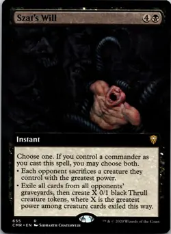 Szat's Will (Extended Art) R Commander Legends 655 NM - Image 1