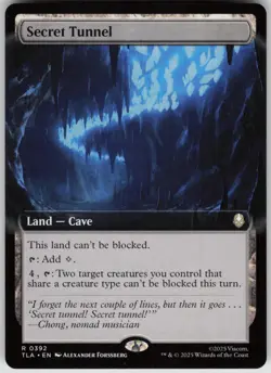 MTG Secret Tunnel Extended Art NM Avatar: The Last Airbender Magic 392 - Image 1