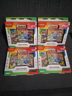 4x Pokemon TCG First Partner Illustration Collection: Series 1 - Sealed - Image 1
