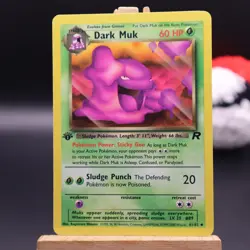 Dark Muk 41/82 - 1st Edition - Team Rocket - Pokemon Vintage - Image 1