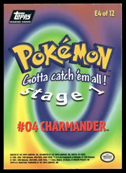 Charmander #63 Topps The First Movie Trading Cards Pokemon Moderately Played - Image 2