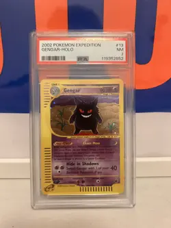 Pokemon Gengar Expedition Holo Rare #13 PSA 7 SWIRL 💫 - Image 1