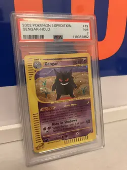 Pokemon Gengar Expedition Holo Rare #13 PSA 7 SWIRL 💫 - Image 3
