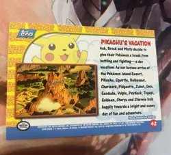 Topps Pokemon Pikachu’s Vacation “Pikachu’s Vacation” #42 Non-Holo LP - Image 2