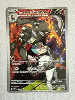 TEAM ROCKET'S HOUNDOOM 191/182 ILLUSTRATION RARE DESTINED RIVALS POKEMON NM/M - Image 1