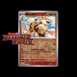 Pokemon TCG Arcanine 028/182 | Destined Rivals | Reverse Holo | NM - Image 1