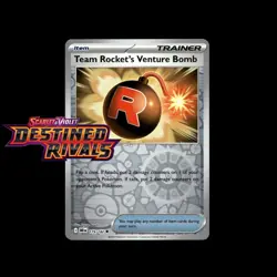 Pokemon TCG Team Rocket's Venture Bomb 179/182 Destined Rivals Reverse Holo NM - Image 1
