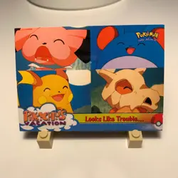 Pokemon TCG Looks Like Trouble... Pokemon Topps Pikachu's Vacation 44 - Image 1