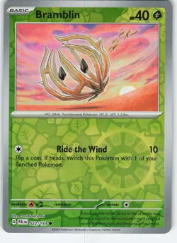 Bramblin - 022/193 Common Reverse Holo SV02: Paldea Evolved NM Pokemon - Image 1