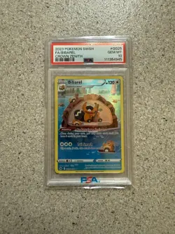 Pokemon PSA 10 Bibarel GG25/GG70 Full Art Crown Zenith. NEW CERT 08/25 - Image 1