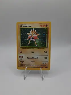 Hitmonchan 7/102 Holo Rare Unlimited WOTC Pokemon Base Set MP - Image 4