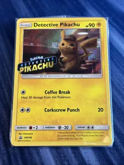 Pokemon TCG Detective Pikachu SM190 Stamped Holo Movie DVD Promo, Sealed - Image 1