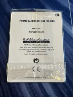 Pokemon TCG Detective Pikachu SM190 Stamped Holo Movie DVD Promo, Sealed - Image 2
