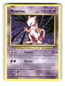 Mewtwo 51/108 Rare Evolutions Pokemon Lightly Played - Image 1