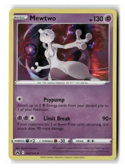 Mewtwo 059/159 Holo Rare Crown Zenith Pokemon Near Mint - Image 1
